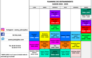 Planning saison 2024-2025