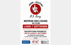 Reprise des cours saison 2026/2027