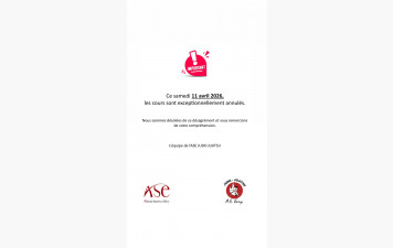 Cours annulés 11 avril 2026